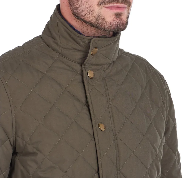 Barbour Mens Shovler Quilt Jacket Army Green-4